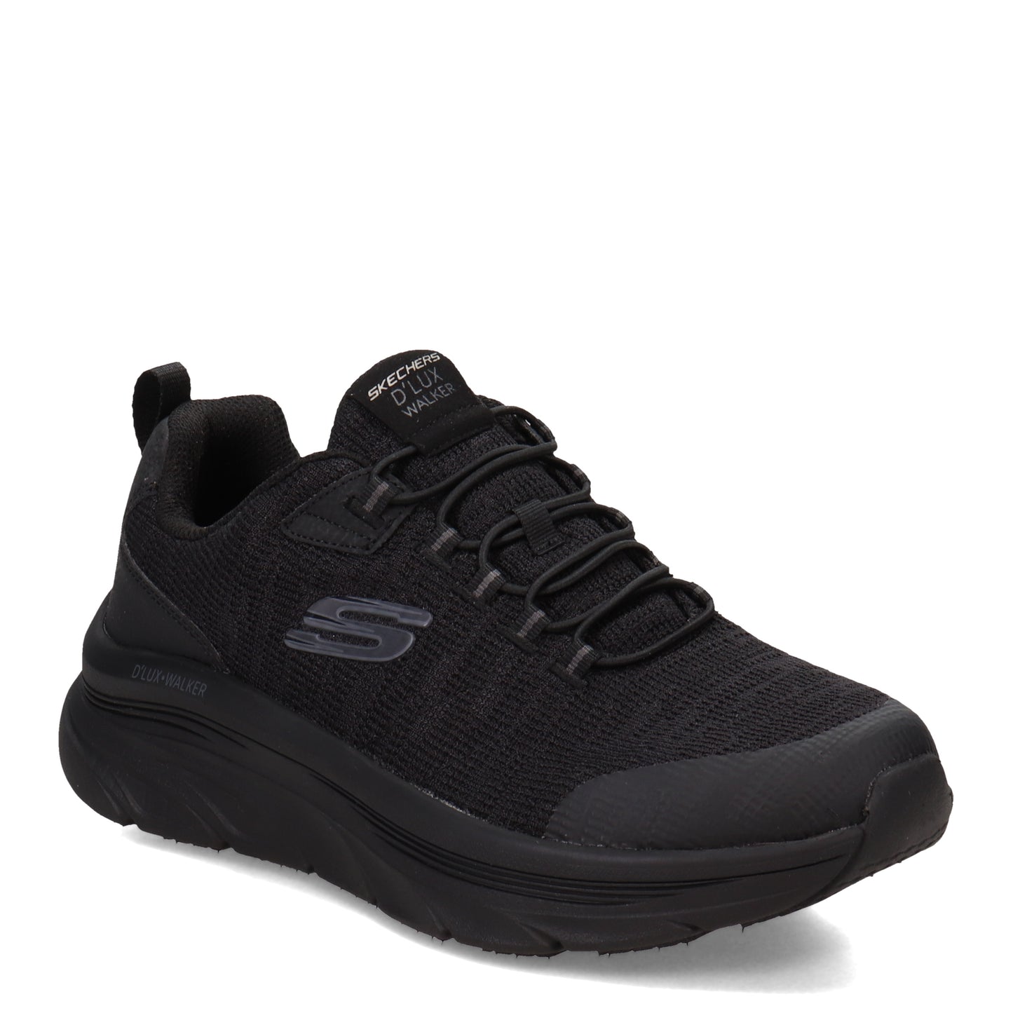 Peltz Shoes  Men's Skechers Relaxed Fit: D'Lux Walker - Pensive - Wide Width BLACK/BLACK 232045WW-BBK
