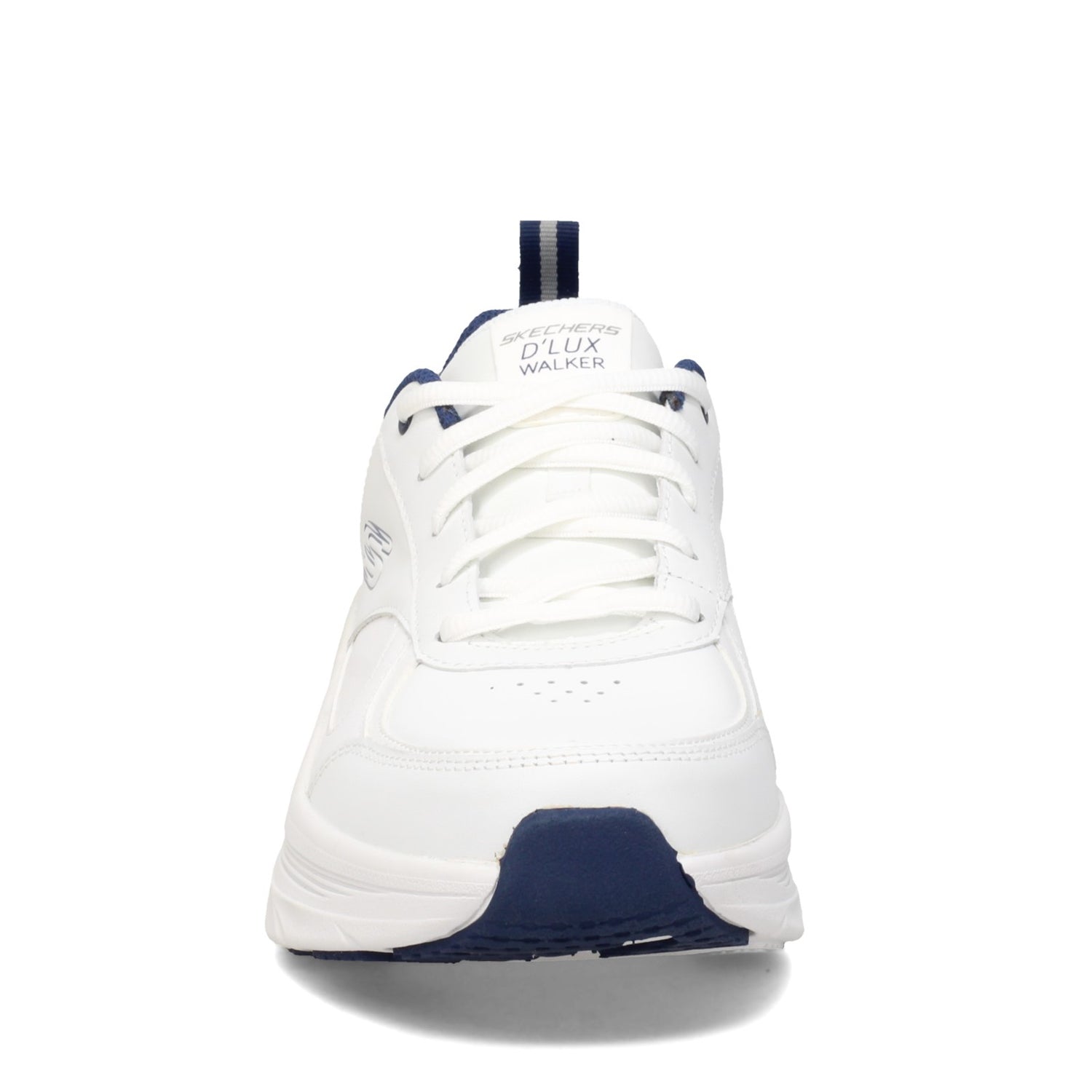Peltz Shoes  Men's Skechers Relaxed Fit: D'lux Walker Walking Shoe WHITE NAVY 232164-WNV