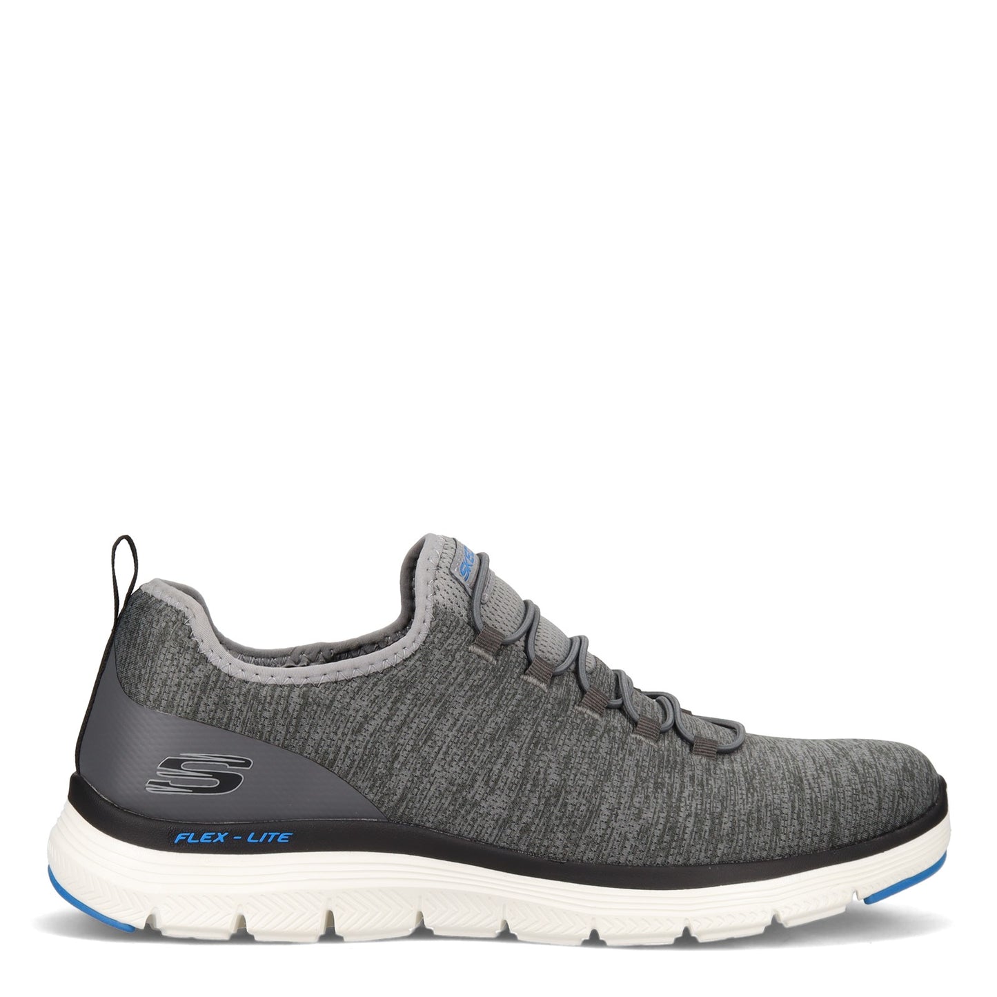 Peltz Shoes  Men's Skechers Flex Advantage 4.0 - Contributor Walking Shoe GREY BLACK 232226-GYBK