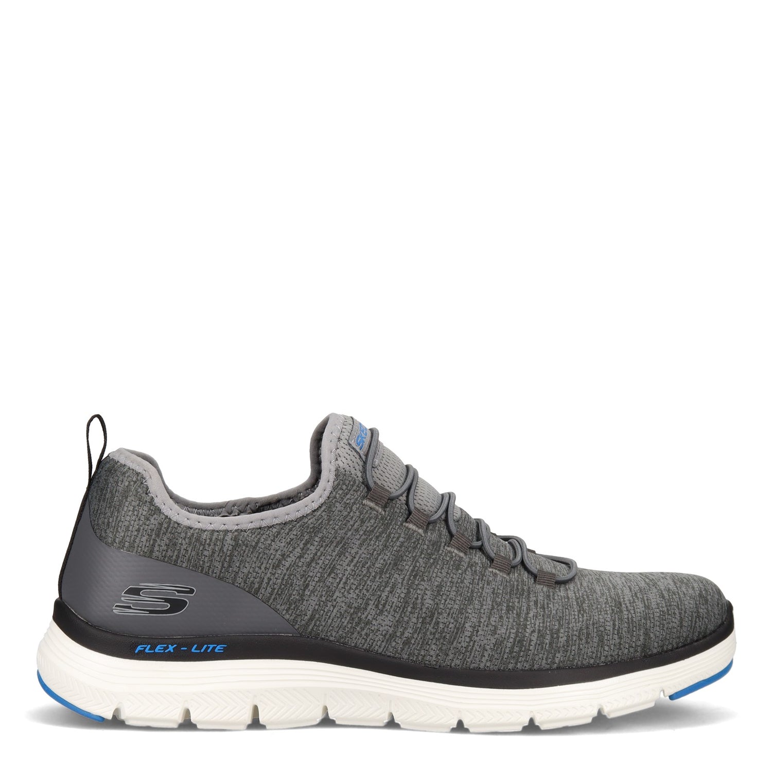 Peltz Shoes  Men's Skechers Flex Advantage 4.0 - Contributor Walking Shoe GREY BLACK 232226-GYBK