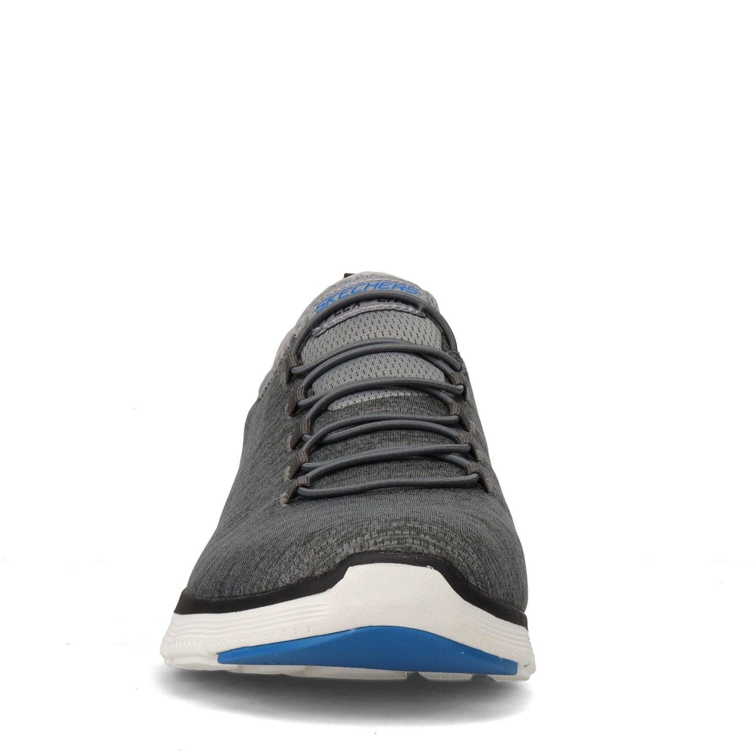Peltz Shoes  Men's Skechers Flex Advantage 4.0 - Contributor Walking Shoe GREY BLACK 232226-GYBK