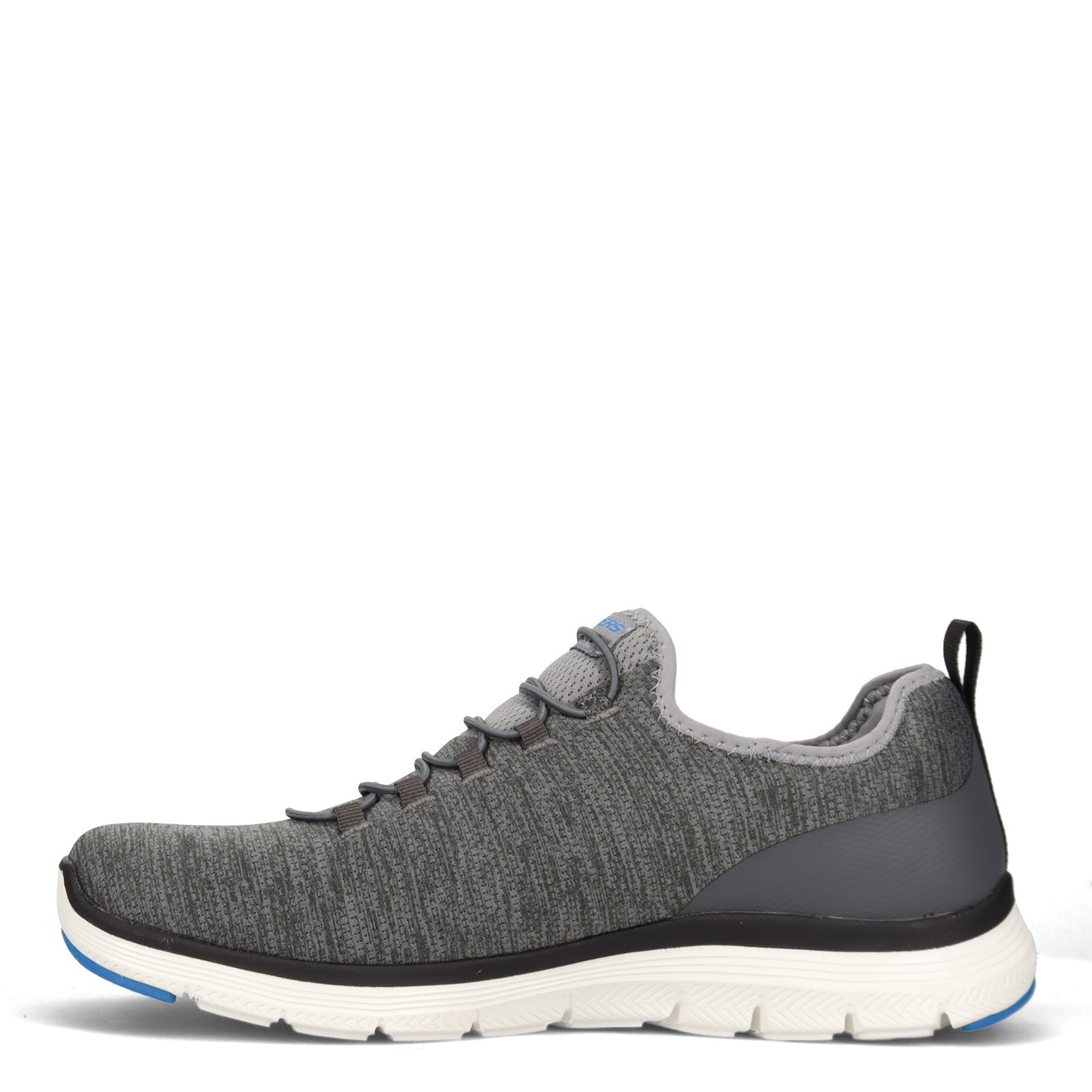 Peltz Shoes  Men's Skechers Flex Advantage 4.0 - Contributor Walking Shoe - Wide Width GREY BLACK 232226W-GYBK