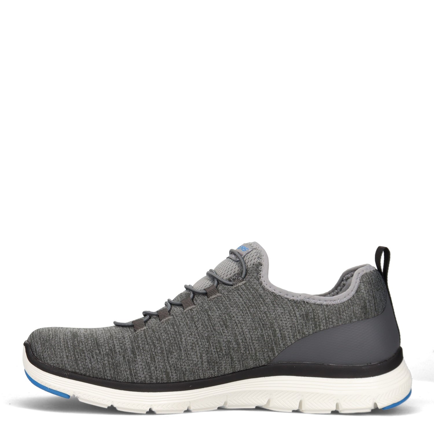 Peltz Shoes  Men's Skechers Flex Advantage 4.0 - Contributor Walking Shoe - Wide Width GREY BLACK 232226W-GYBK