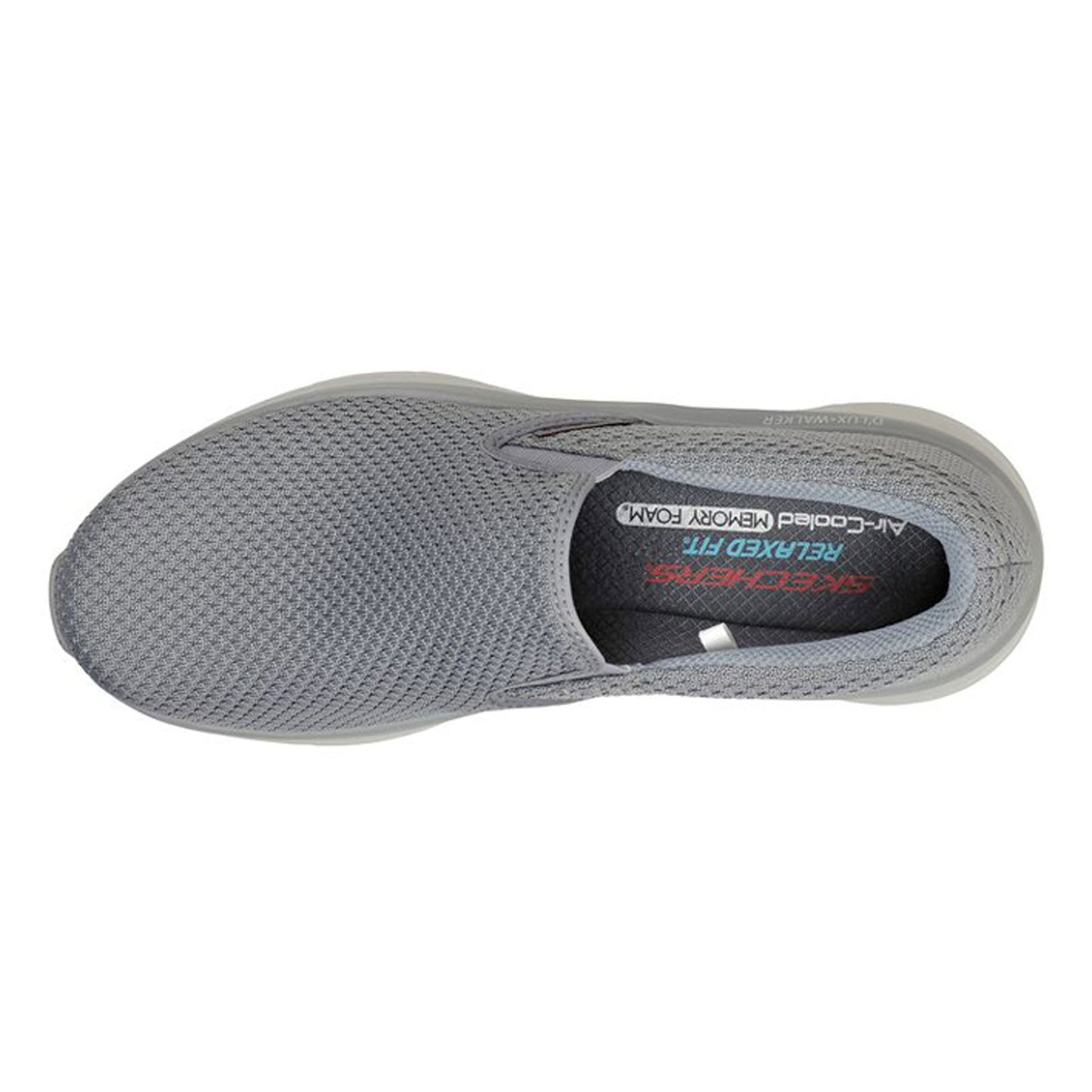 Peltz Shoes  Men's Skechers Relaxed Fit: D'Lux Walker - Merlino Walking Shoe GRAY 232262-GRY