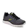Peltz Shoes  Men's Skechers Track - Front Runner Sneaker - Wide Width Charcoal/Black 232298W-CCBK