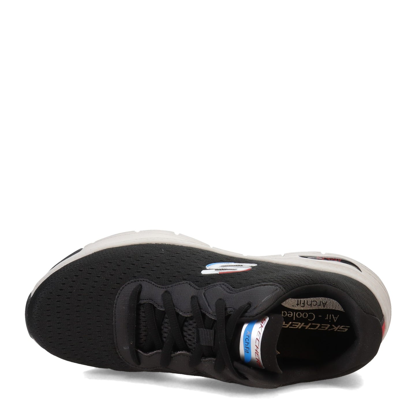 Peltz Shoes  Men's Skechers Arch Fit Infinity Cool Walking Shoe BLACK 232303-BLK