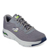 Peltz Shoes  Men's Skechers Arch Fit Infinity Cool Walking Shoe GRAY 232303-GRY