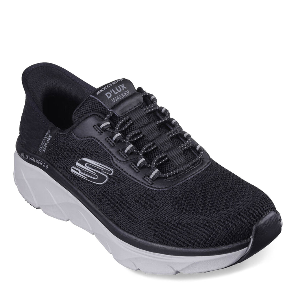 Men's Skechers Slip-ins Relaxed Fit: D'Lux Walker 2.0 - Rezinate Sneaker BLACK/GREY 232446-BKGY