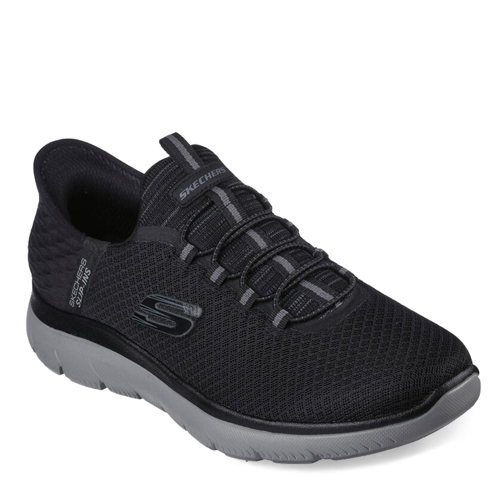Men's Skechers Slip-ins: Summits - High Range Sneaker - Wide Width BLACK/CHARCOAL 232457W-BKCC