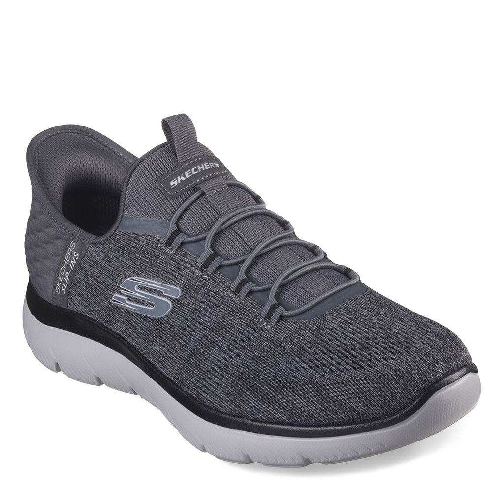 Men's Skechers Slip-ins: Summits - Key Pace Sneaker - Wide Width CHARCOAL/BLACK 232469W-CCBK