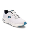 Peltz Shoes  Men's Skechers Arch Fit – Takar Sneaker White Blue 232601-WBL