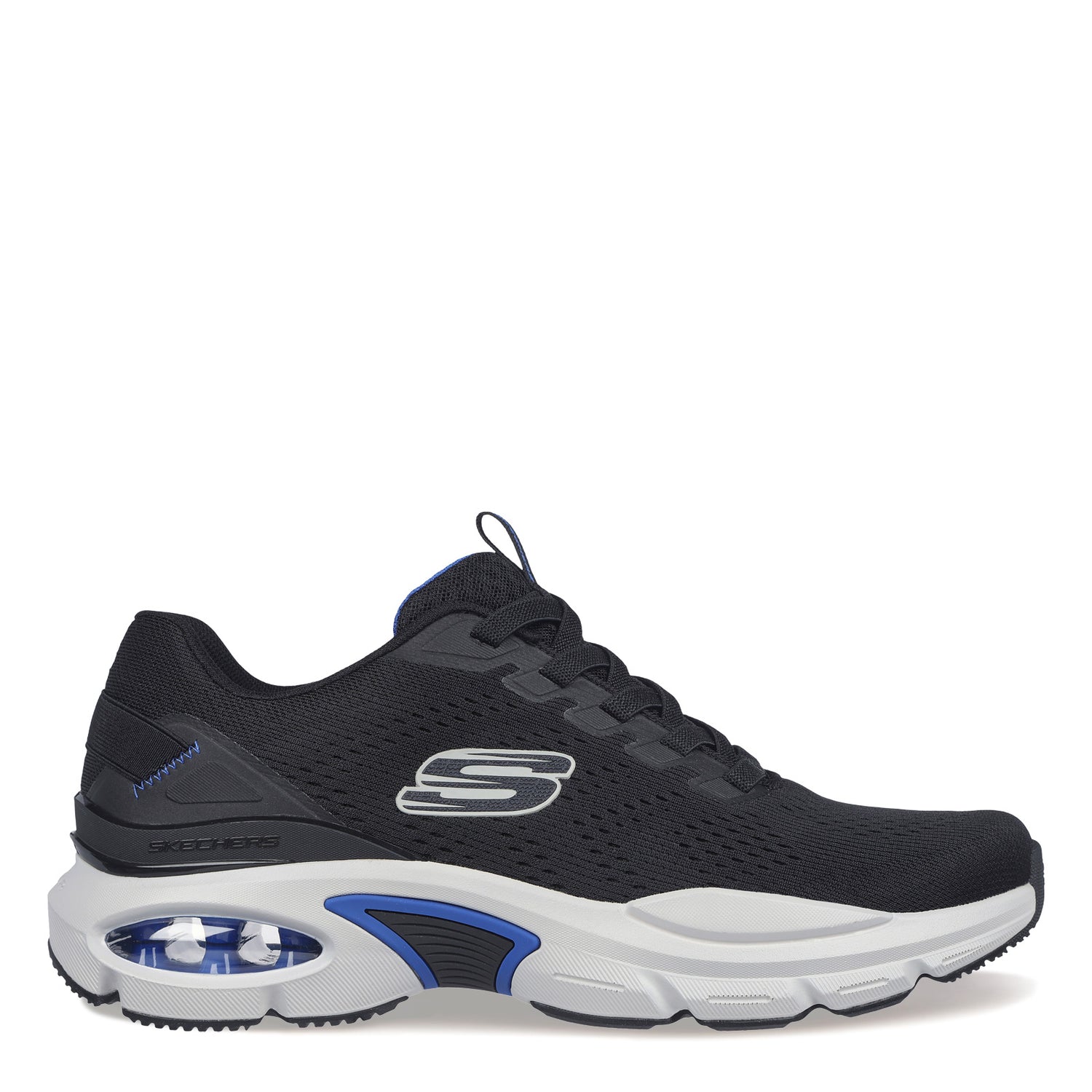Peltz Shoes  Men's Skechers Skech-Air Ventura Sneaker - Wide Width Black Blue 232655W-BKBL