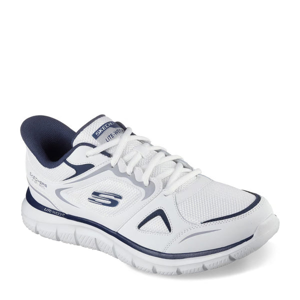 S　モックネック　白、ネイビー　２枚セット(L) リラックスFIT Men's Skechers, Slip-ins: Track - Ezral Sneaker - Wide Width