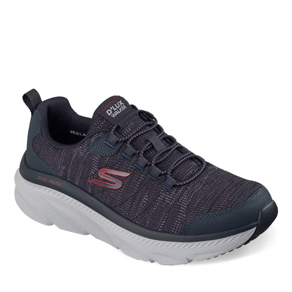 Men's Skechers Relaxed Fit: D'Lux Walker 2.0 - Brexon Sneaker NAVY RED 233245-NVRD