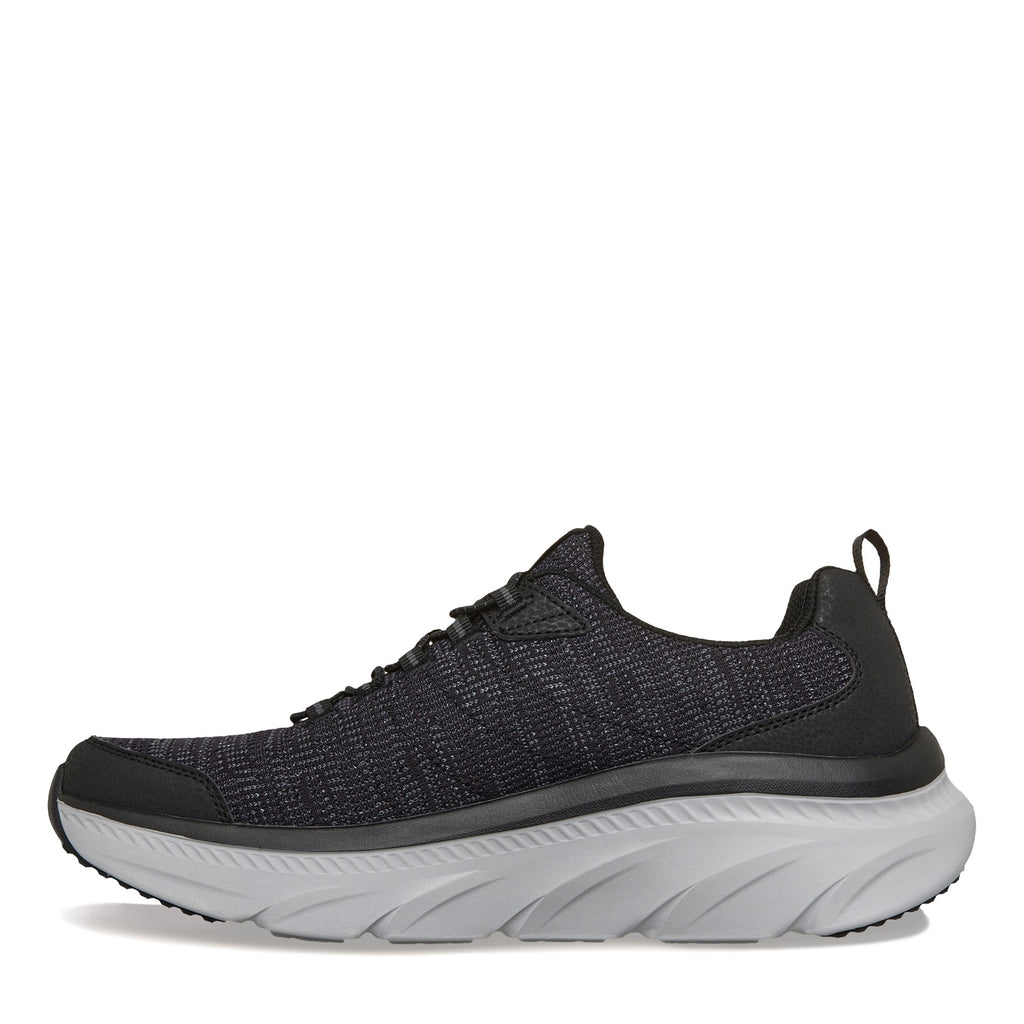 Men's Skechers Relaxed Fit: D'Lux Walker 2.0 - Brexon Sneaker - Wide Width BLACK  WHITE 233245WW-BKW