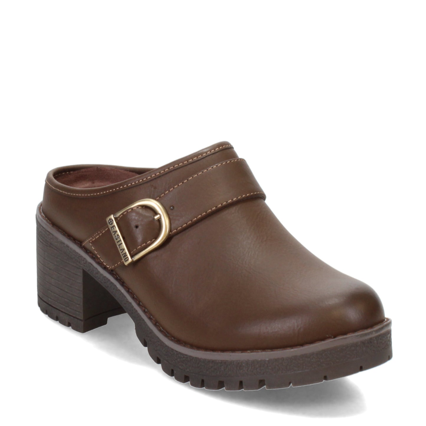 Peltz Shoes  Women's Eastland Nola Clog Brown 2355-02