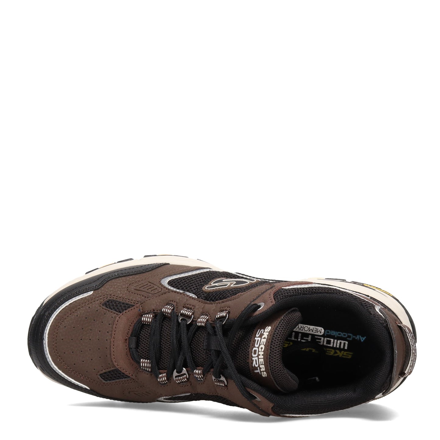 Peltz Shoes  Men's Skechers Vigor 3.0 Sneaker - Wide Width Brown/Black 237145W-BRBK