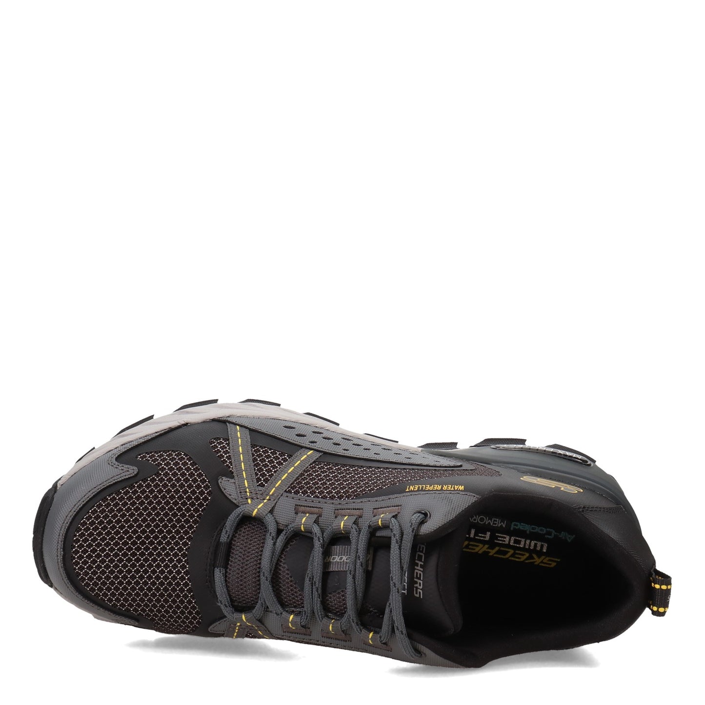 Peltz Shoes  Men's Skechers Max Protect Hiking Shoe - Wide Width Black/Charcoal 237303W-BKCC