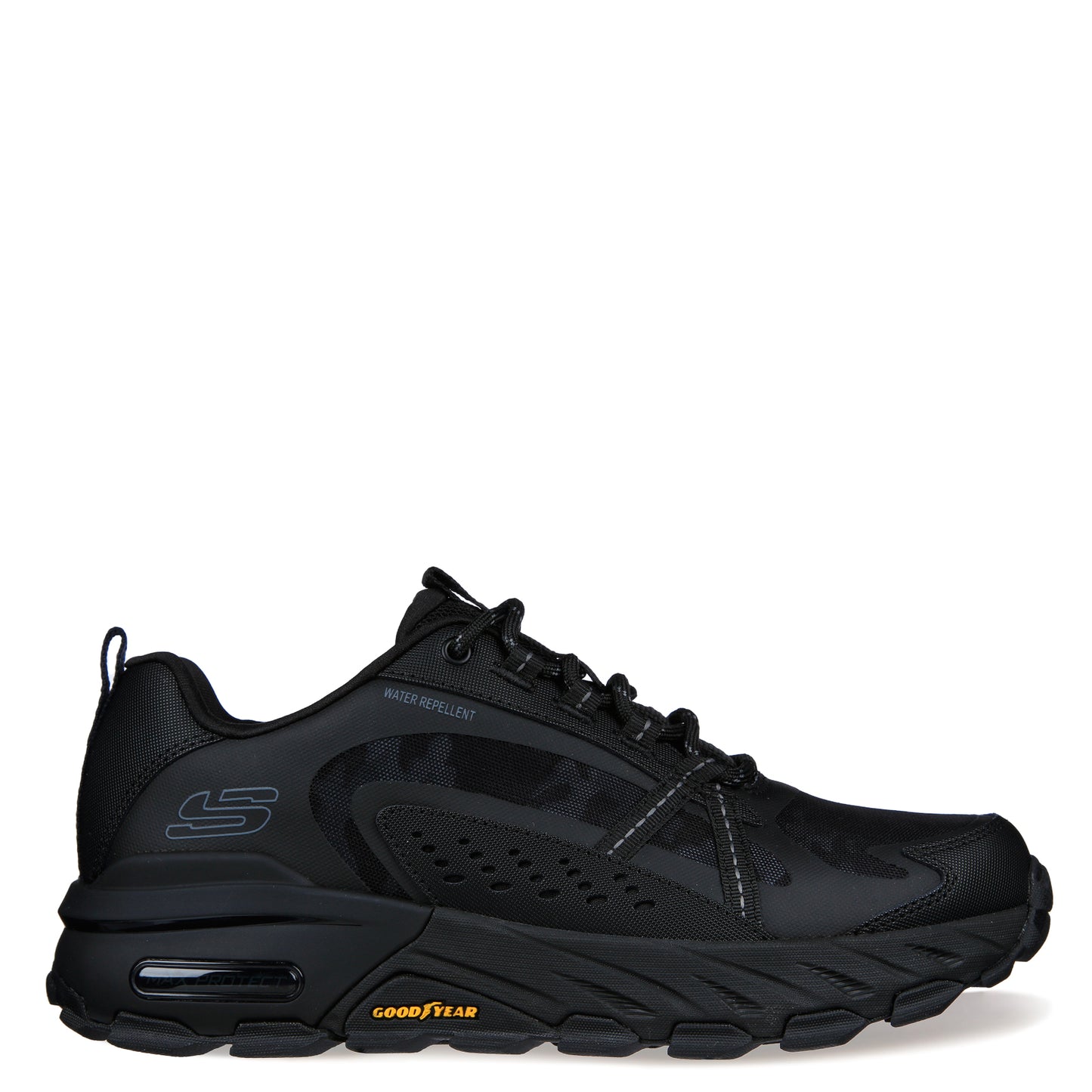Peltz Shoes  Men's Skechers Max Protect Task Force Hiking Shoe Black/Black 237308-BBK