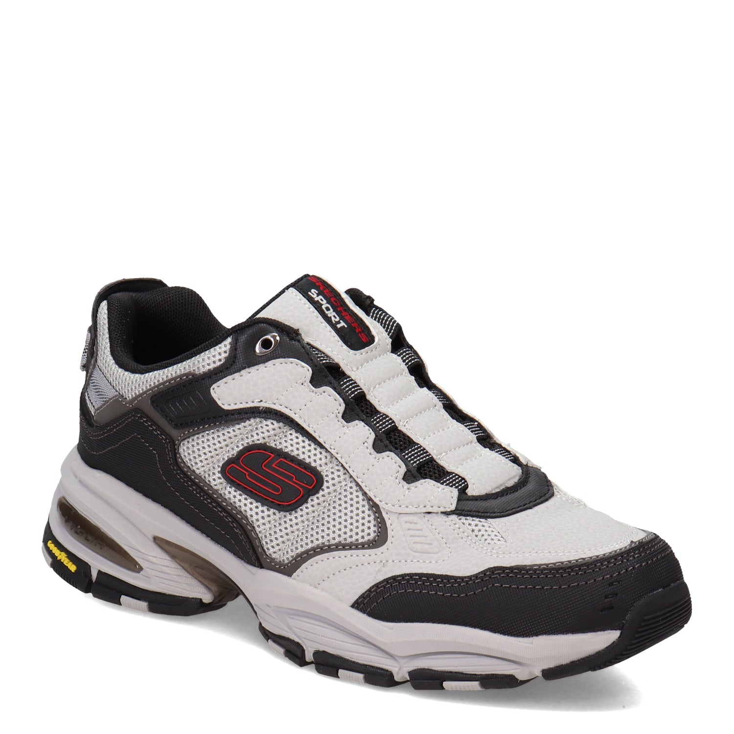 Peltz Shoes  Men's Skechers Vigor 3.0 Slip-On Sneaker - Wide Width Grey/Black 237356W-GYBK
