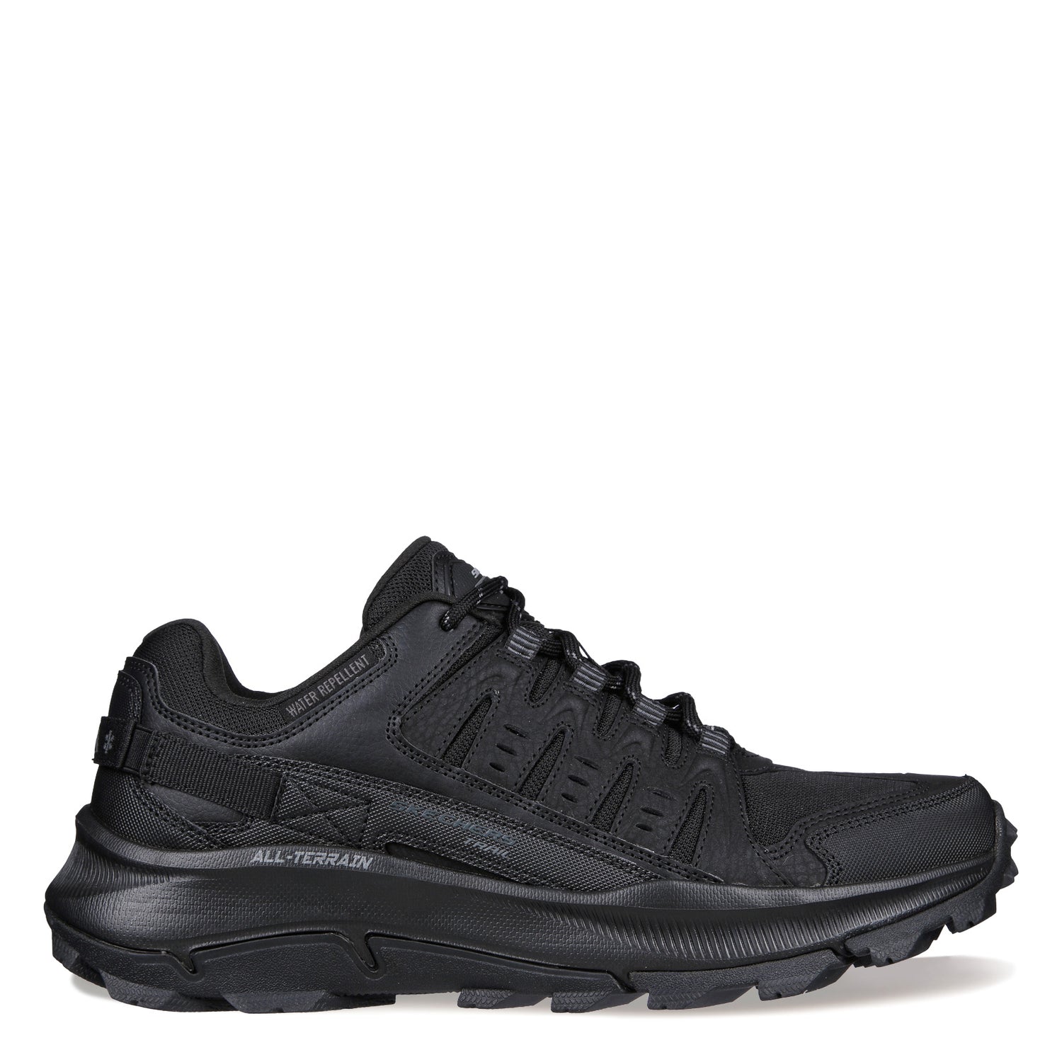 Peltz Shoes  Men's Skechers Relaxed Fit: Equalizer 5.0 Trail – Solix Hiking Shoe – Wide Width Black/Black 237501WW-BBK