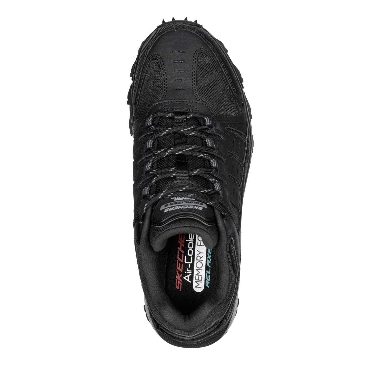 Peltz Shoes  Men's Skechers Relaxed Fit: Equalizer 5.0 Trail – Solix Hiking Shoe – Wide Width Black/Black 237501WW-BBK