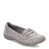 Peltz Shoes  Women's Skechers Breathe Easy - Good Influence Slip-On Gray 23839-GRY