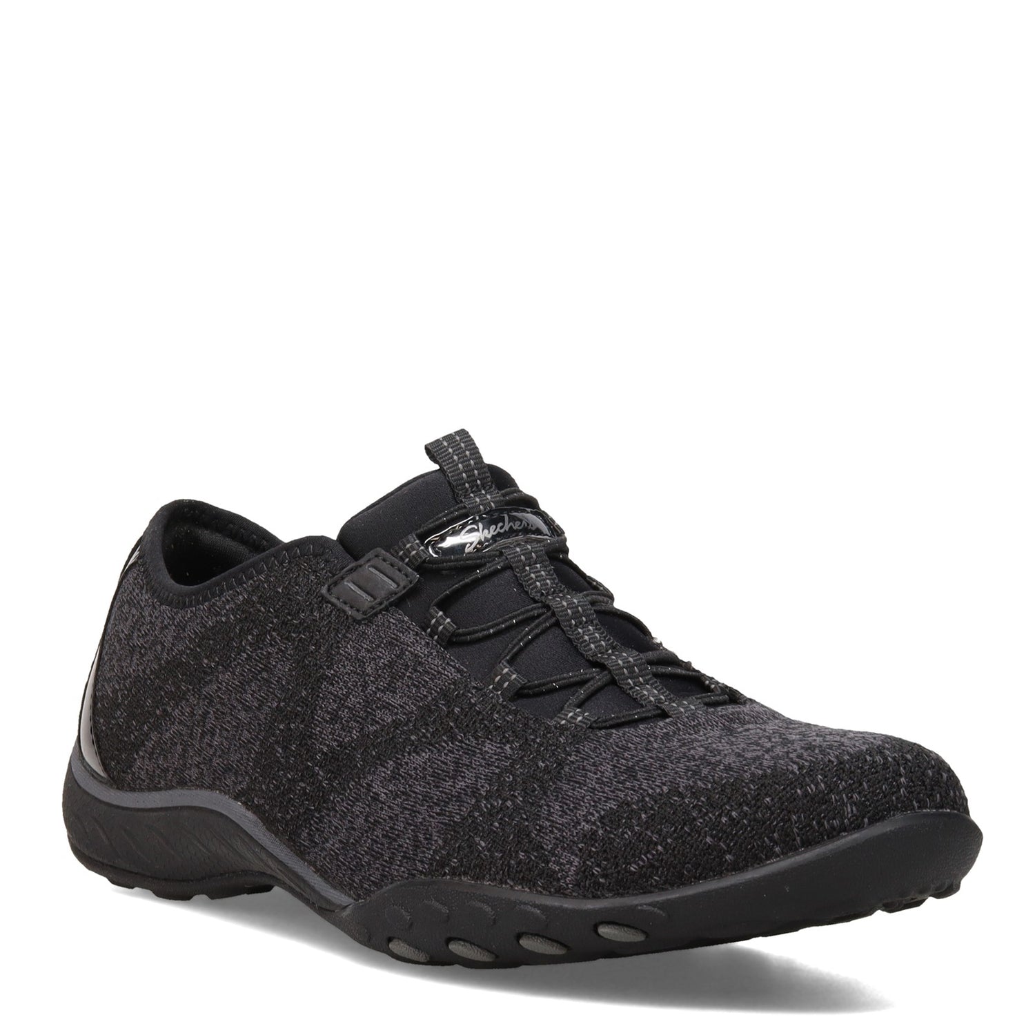 Peltz Shoes  Women's Skechers Relaxed Fit: Breathe-Easy - Opportuknity Slip-On BLACK 23855-BLK
