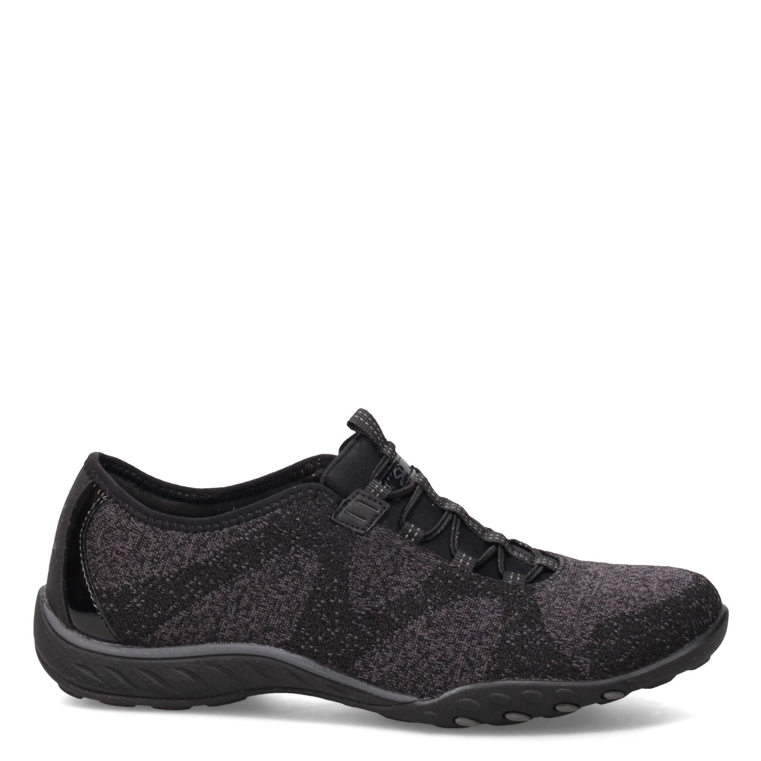 Peltz Shoes  Women's Skechers Relaxed Fit: Breathe-Easy - Opportuknity Slip-On BLACK 23855-BLK