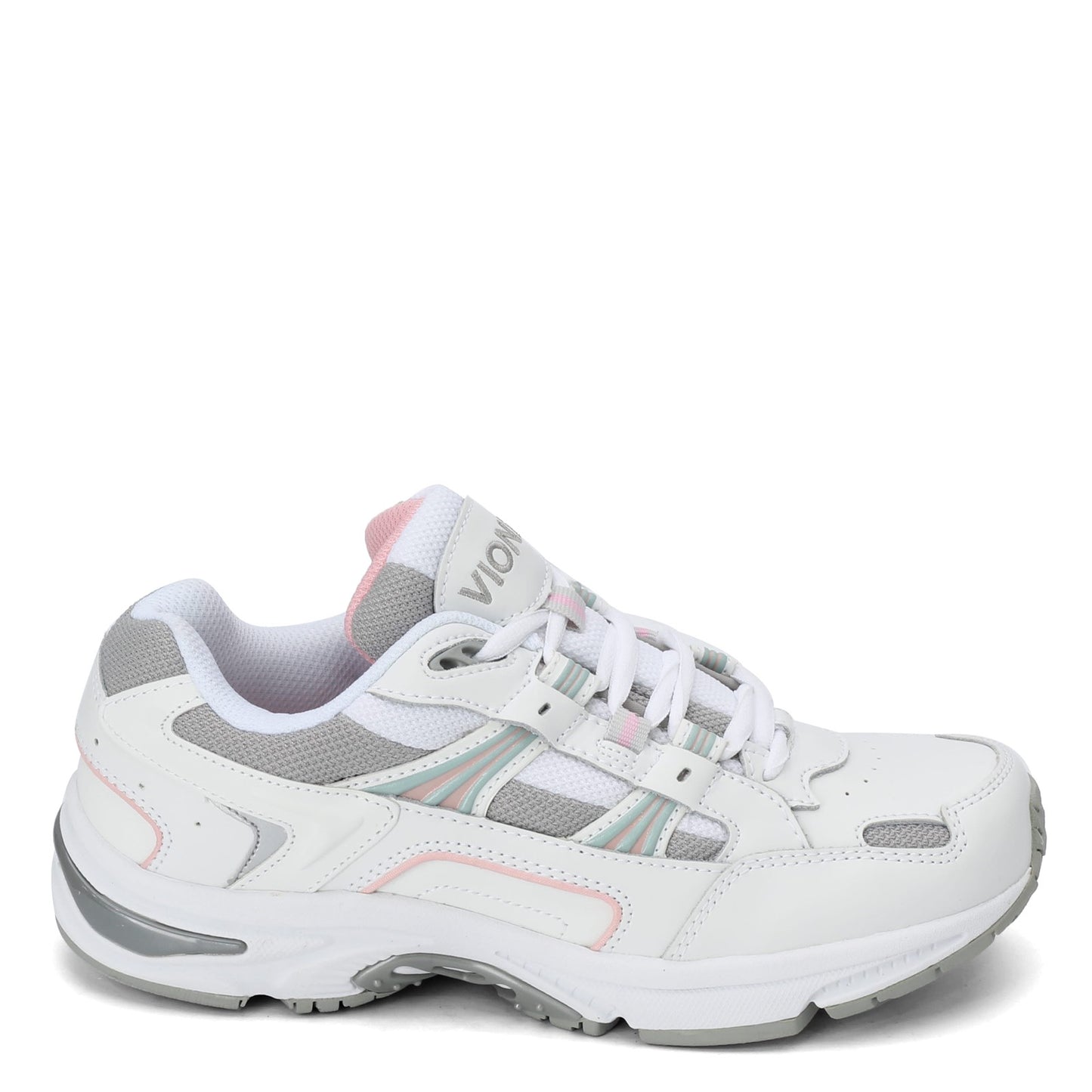 Peltz Shoes  Womens Vionic Walker Classic Sneaker WHITE / PINK 23WALK-PNK