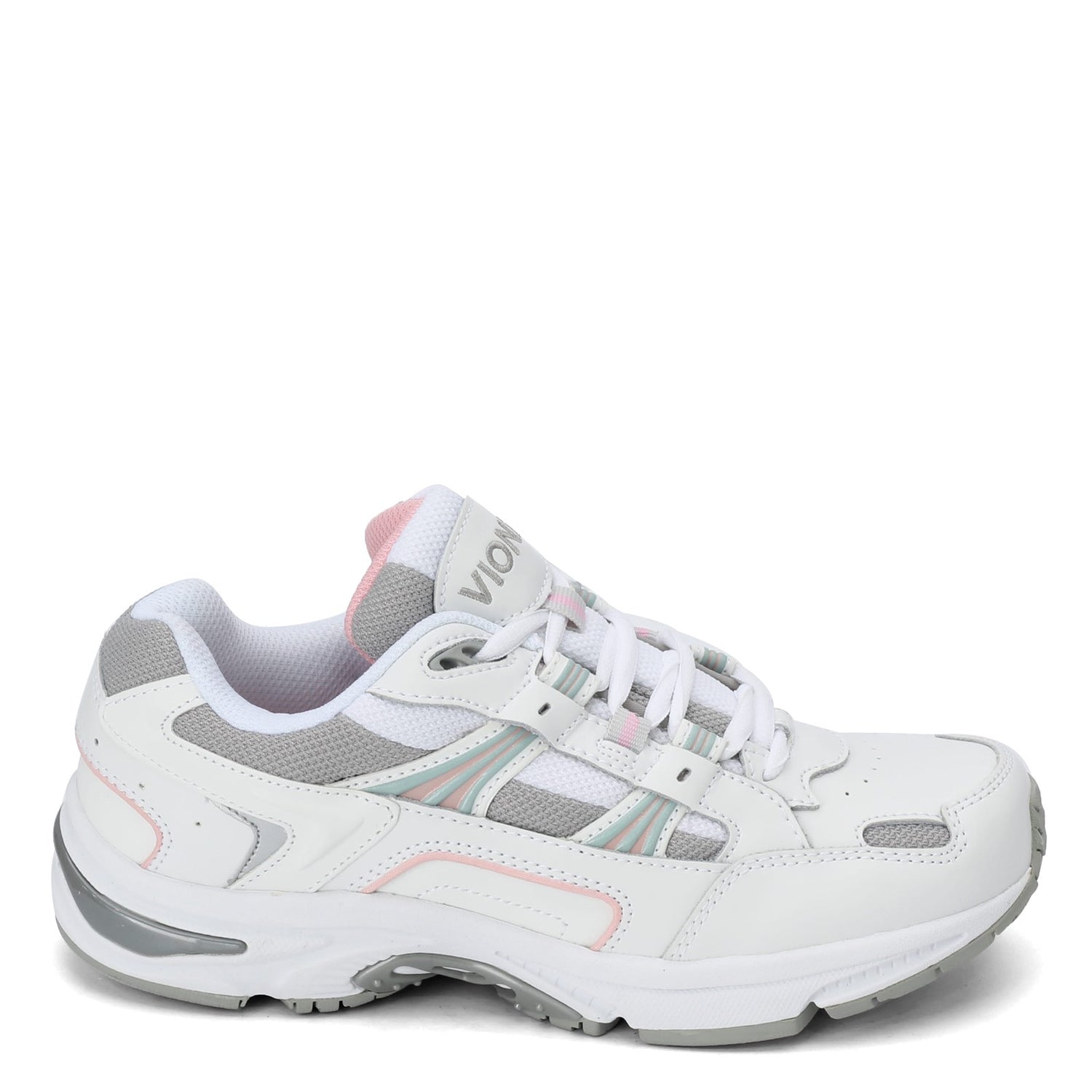 Peltz Shoes  Womens Vionic Walker Classic Sneaker WHITE / PINK 23WALK-PNK