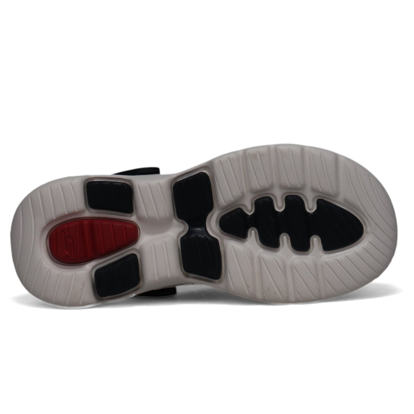 Peltz Shoes  Men's Skechers Foamies: GOwalk 5 - Astonished Clog Navy/Red 243002-NVRD