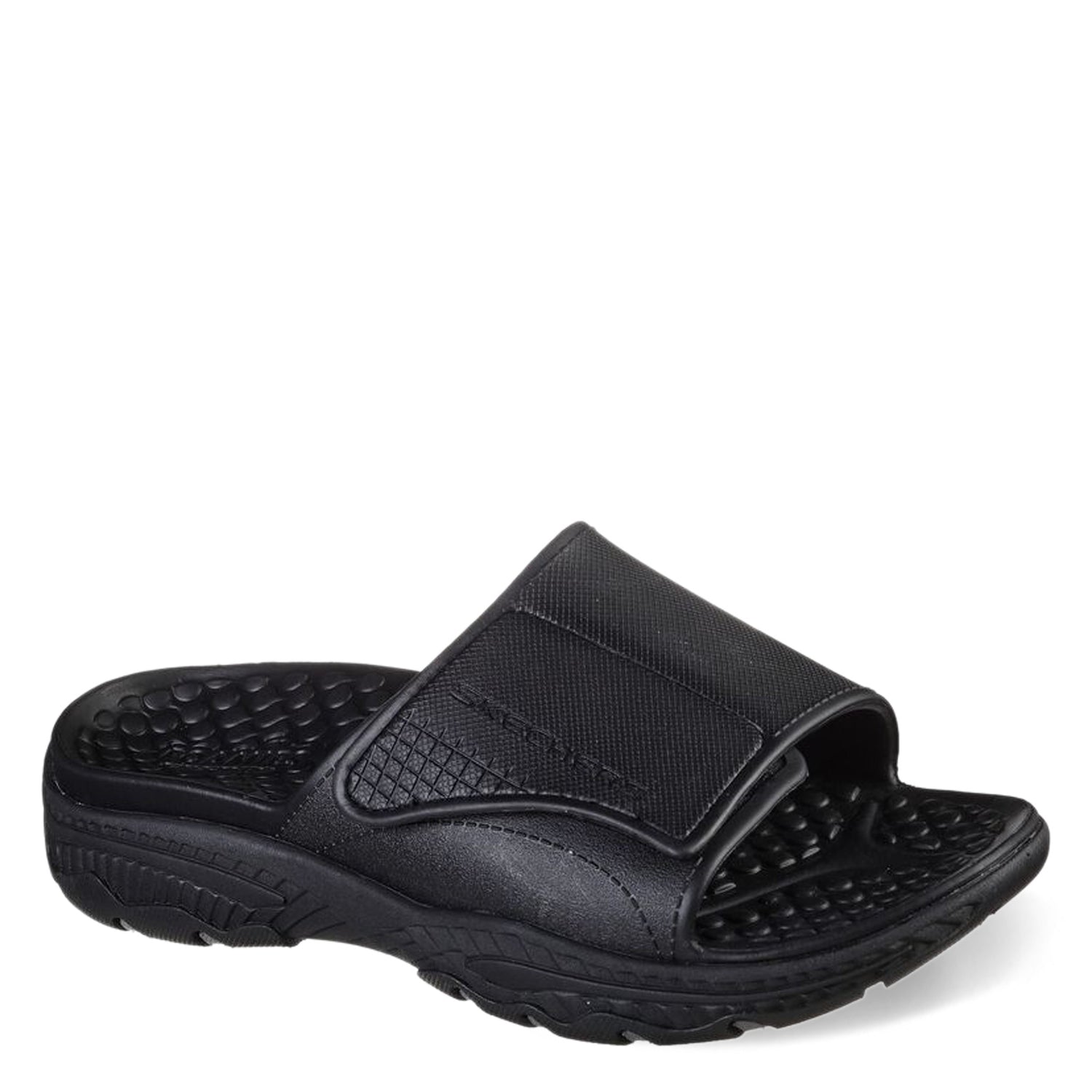 Peltz Shoes  Men's Skechers Foamies: Creston Ultra - Get Away Sandal Black 243091-BBK