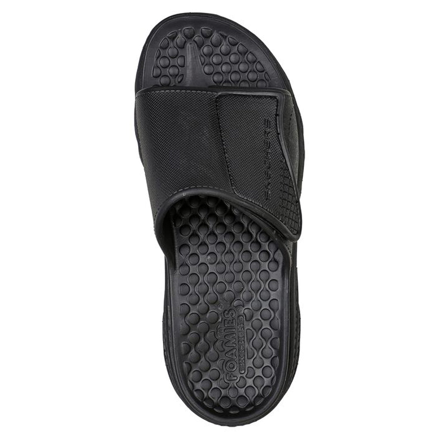 Peltz Shoes  Men's Skechers Foamies: Creston Ultra - Get Away Sandal Black 243091-BBK