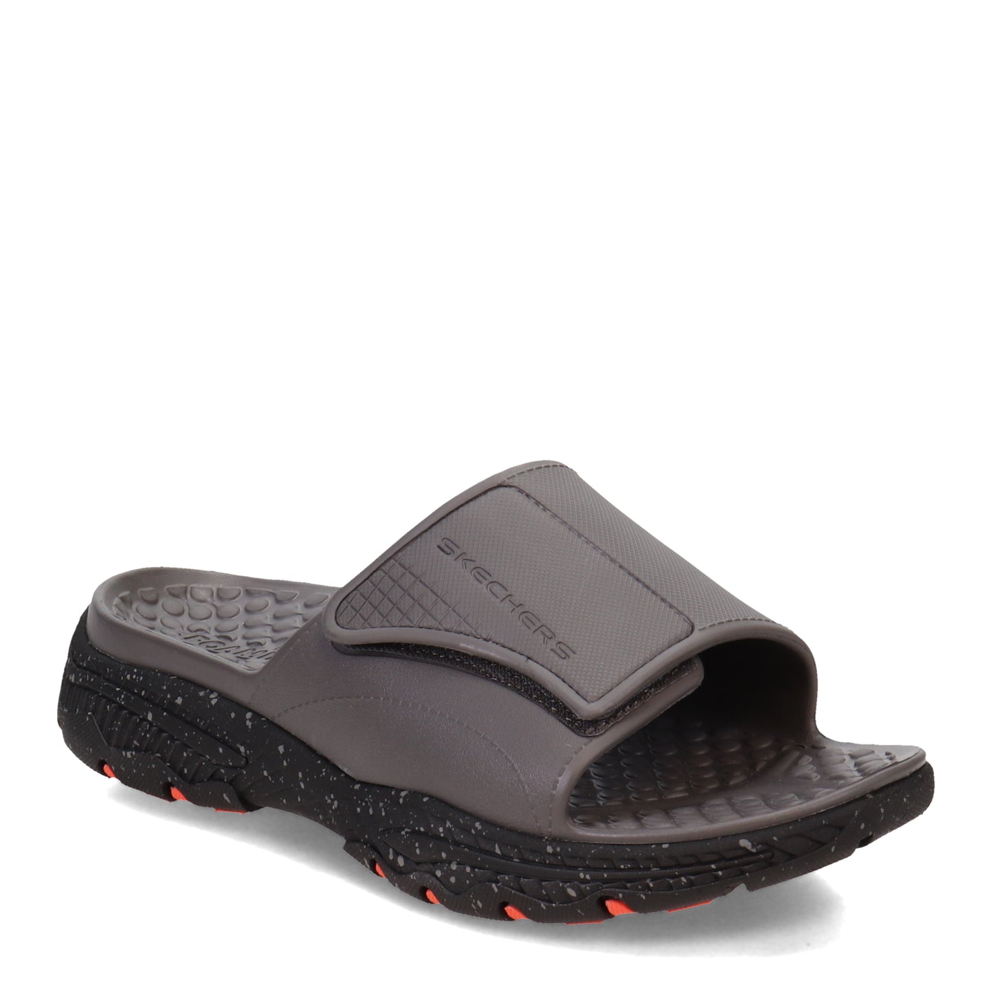 Peltz Shoes  Men's Skechers Foamies Creston Ultra Slide Sandal Dark Taupe 243092-DKTP