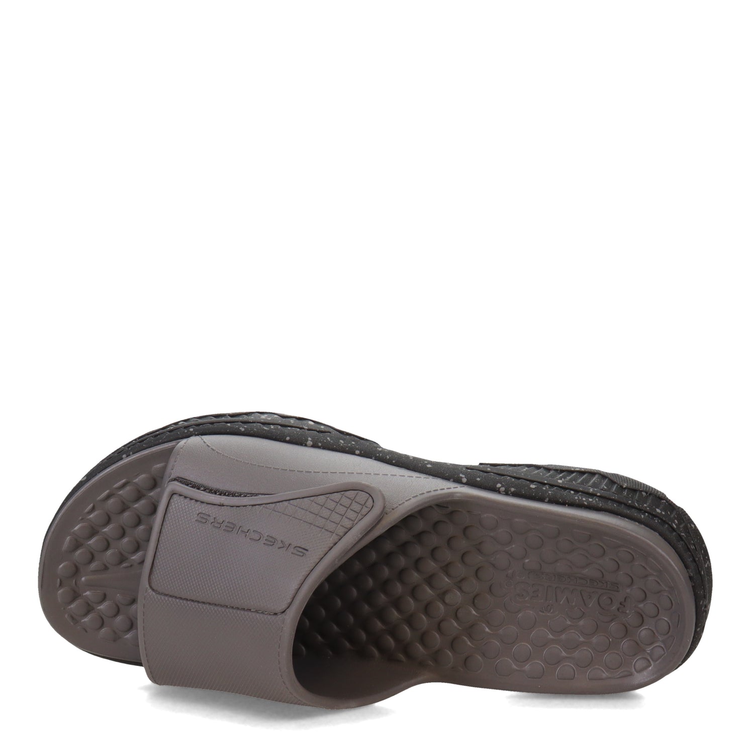Peltz Shoes  Men's Skechers Foamies Creston Ultra Slide Sandal Dark Taupe 243092-DKTP