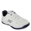 Peltz Shoes  Men's Skechers Relaxed Fit: Viper Court - Pickleball Shoe WHITE NAVY 246070-WNV
