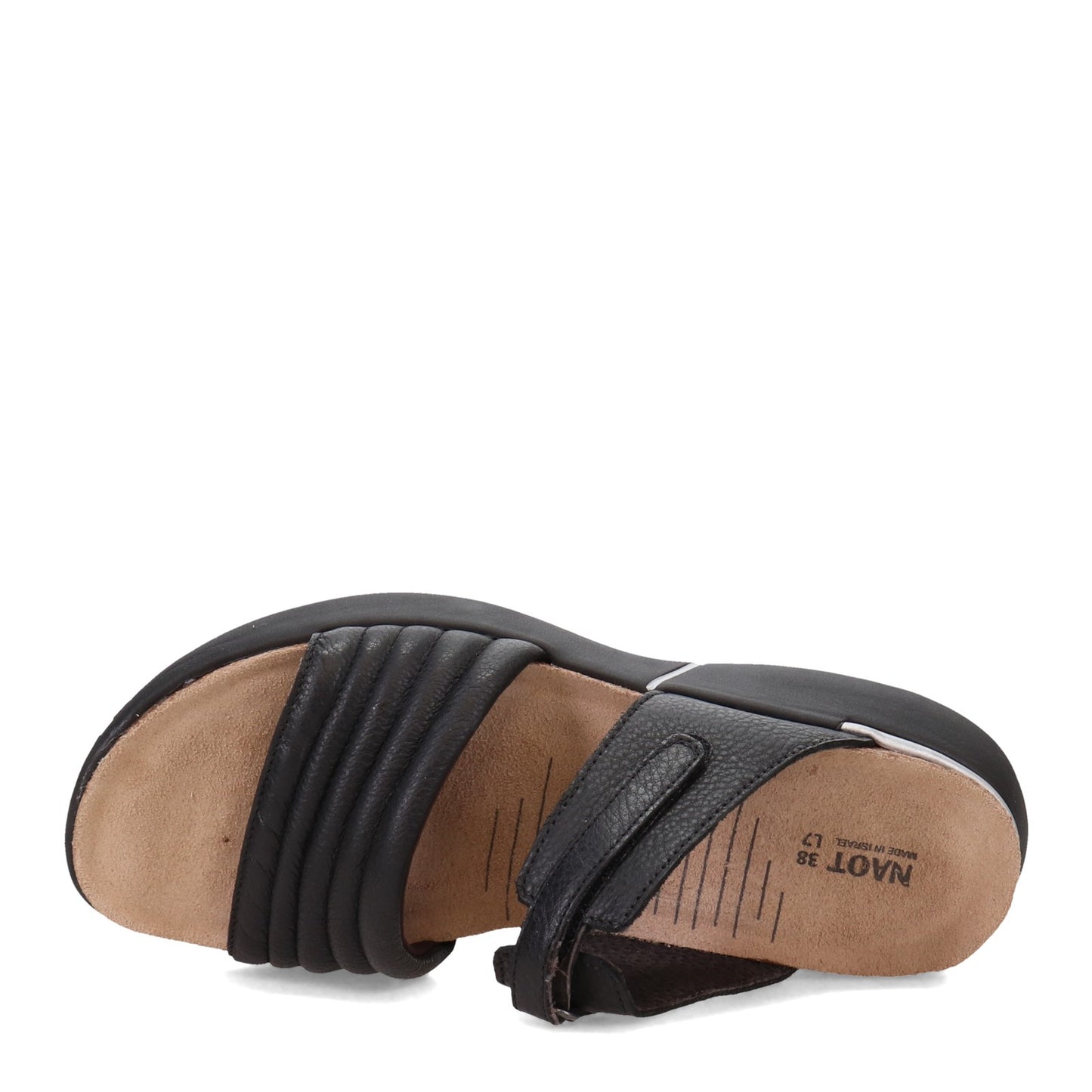 Peltz Shoes  Women's Naot Vesta Sandal BLACK 25010-BA6