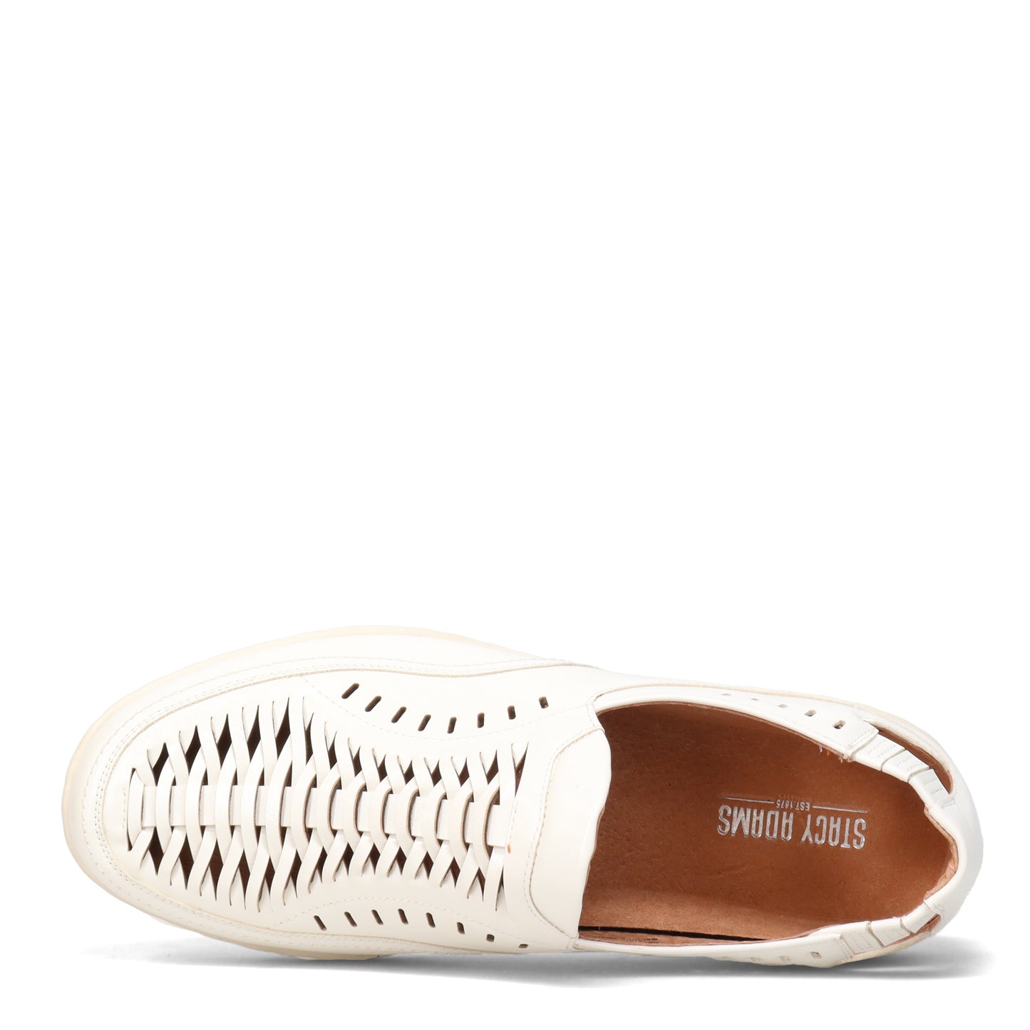 Peltz Shoes  Men's Stacy Adams Ibiza Slip-On WHITE 25440-100
