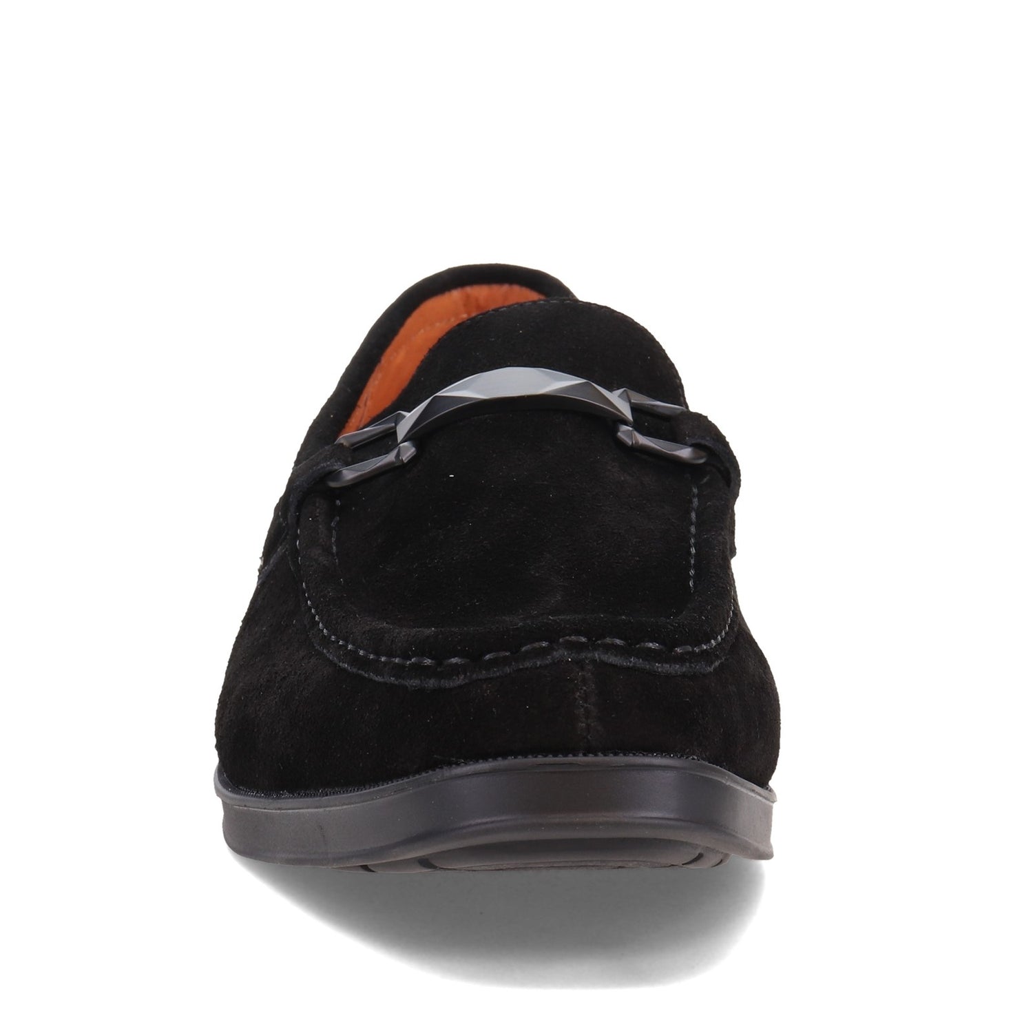 Peltz Shoes  Men's Stacy Adams Paragon Loafer BLACK SUEDE 25485-008
