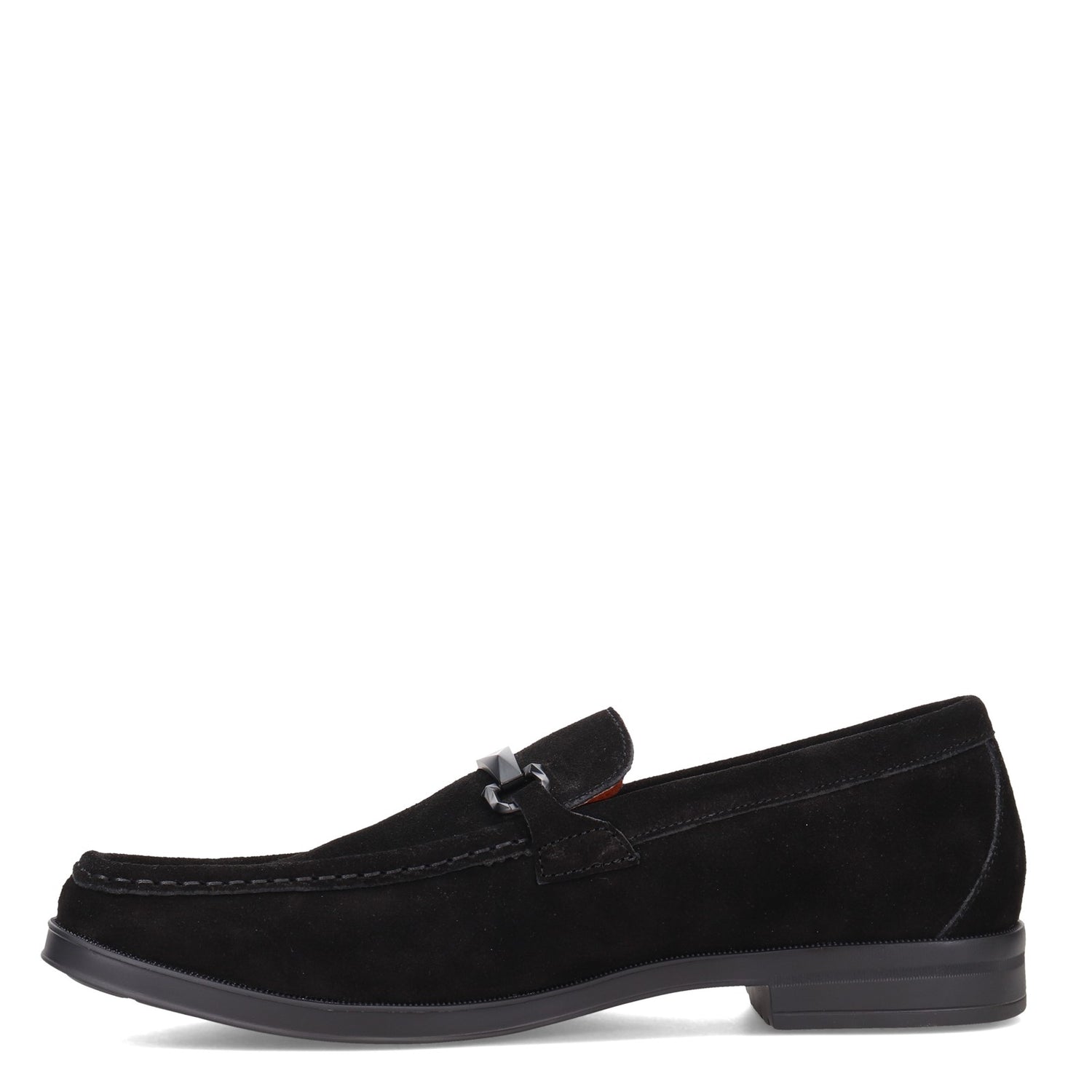 Peltz Shoes  Men's Stacy Adams Paragon Loafer BLACK SUEDE 25485-008