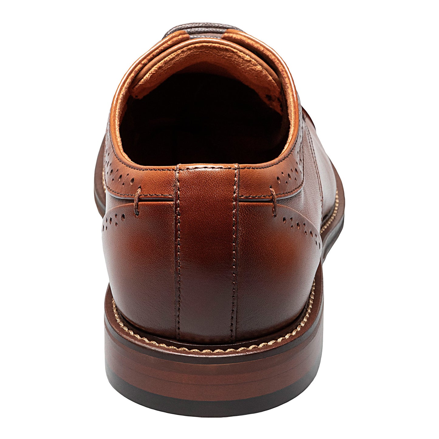Peltz Shoes  Men's Stacy Adams Maddox Cap Toe Oxford COGNAC 25488-221