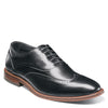 Peltz Shoes  Men's Stacy Adams Macarthur Wingtip Oxford BLACK POLISHED 25489-005