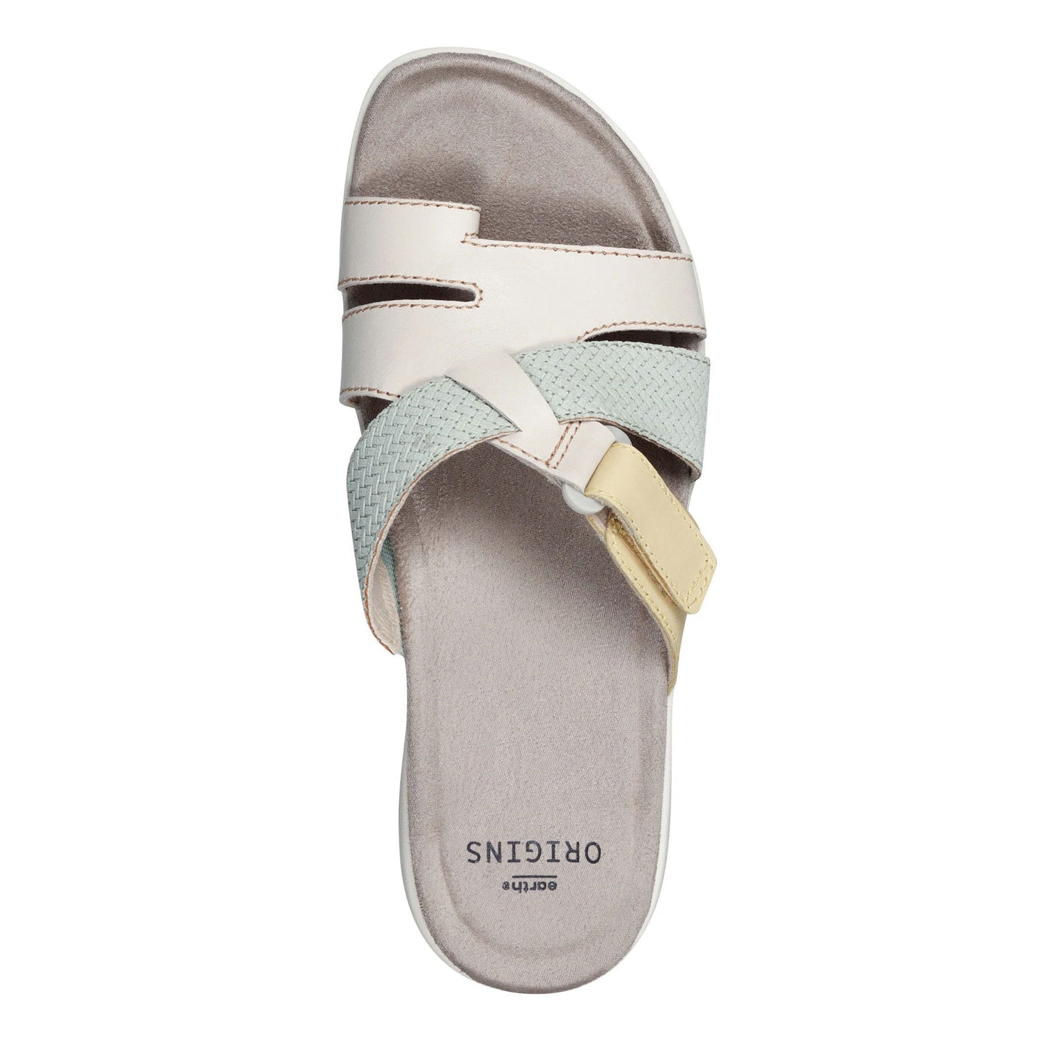 Peltz Shoes  Women's Earth Origins Samara Sandal WHITE 255240-109