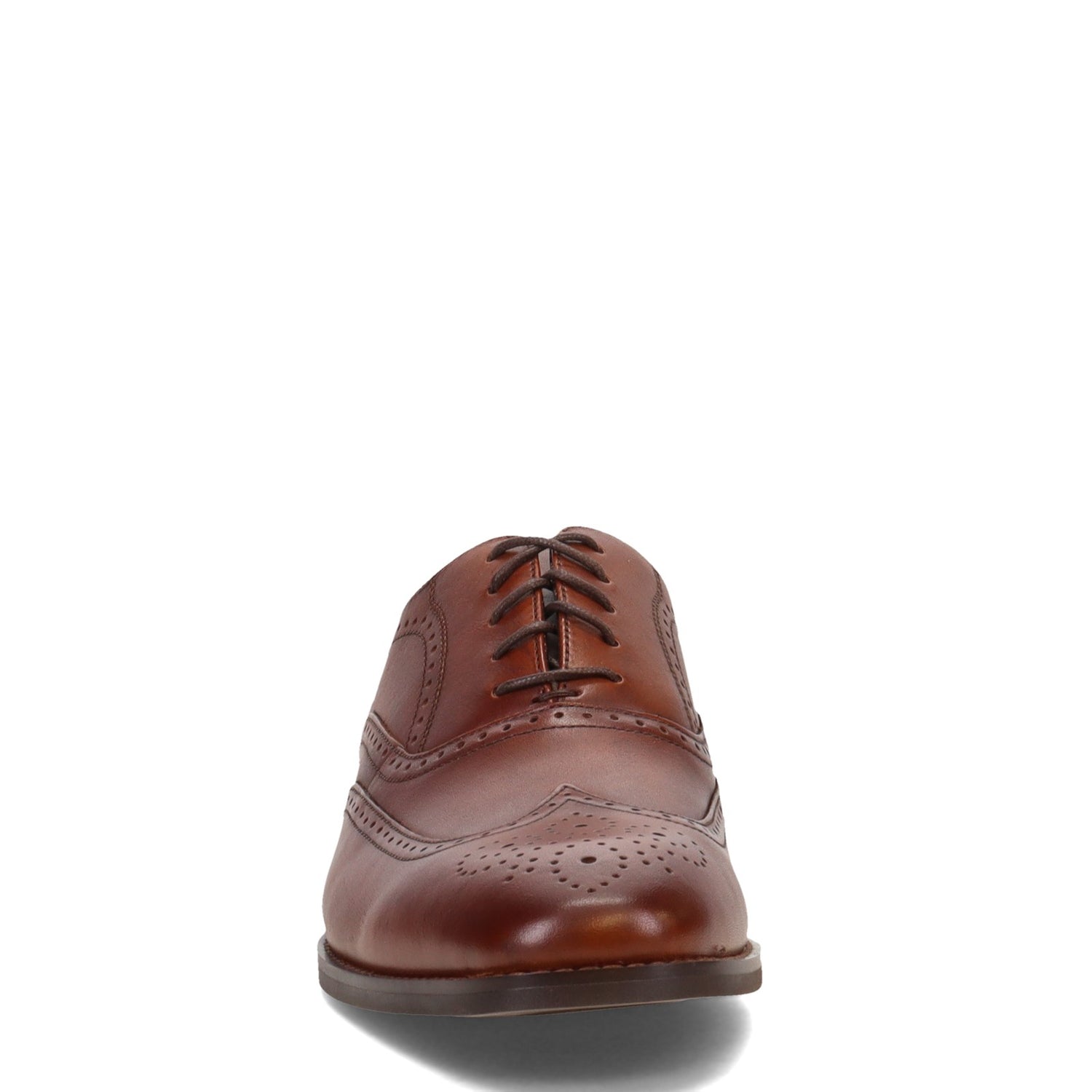 Peltz Shoes  Men's Stacy Adams Kaine Wingtip Oxford COGNAC 25569-221