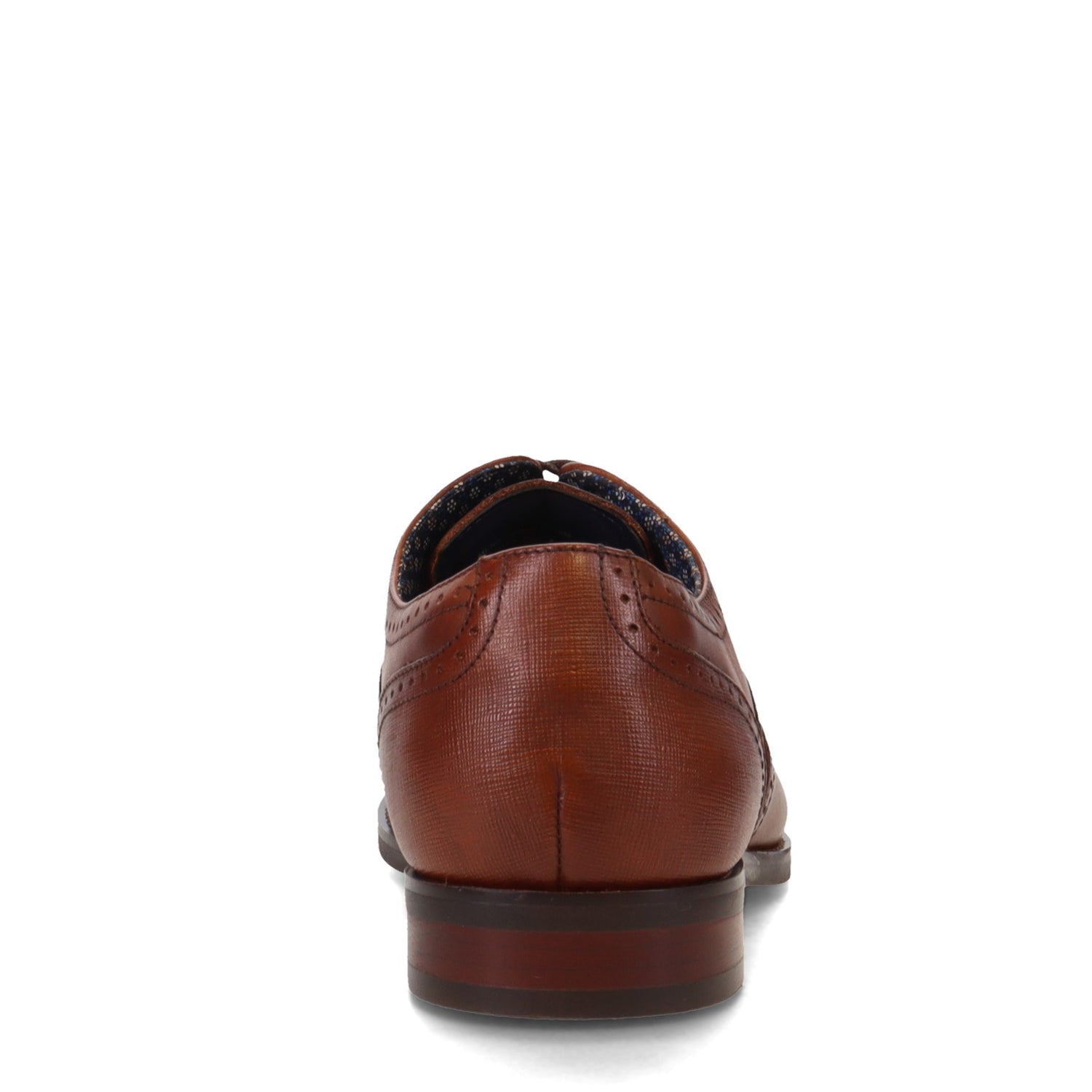 Peltz Shoes  Men's Stacy Adams Kaine Wingtip Oxford COGNAC 25569-221