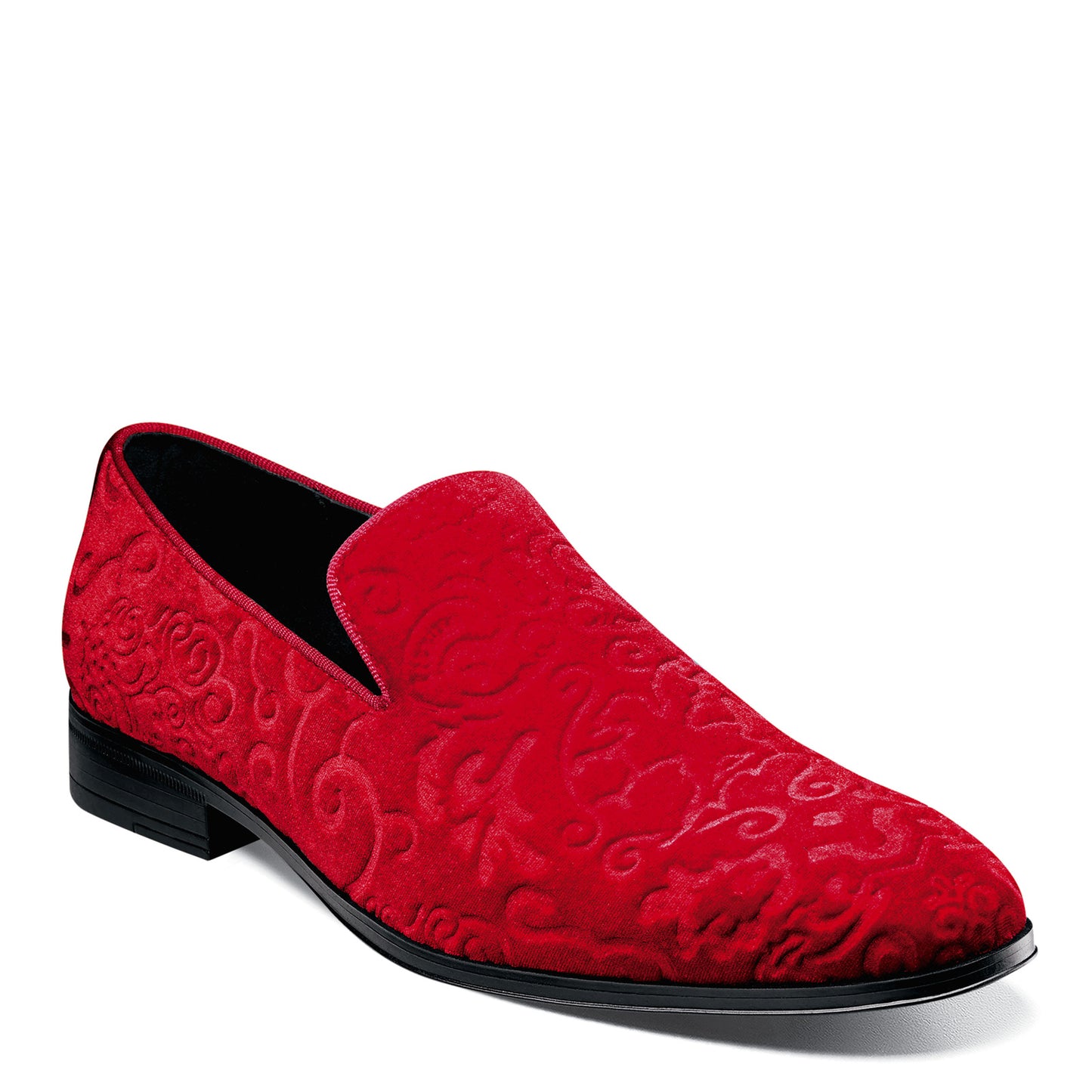 Peltz Shoes  Men's Stacy Adams Saunders Loafer RED BEAN 25581-600