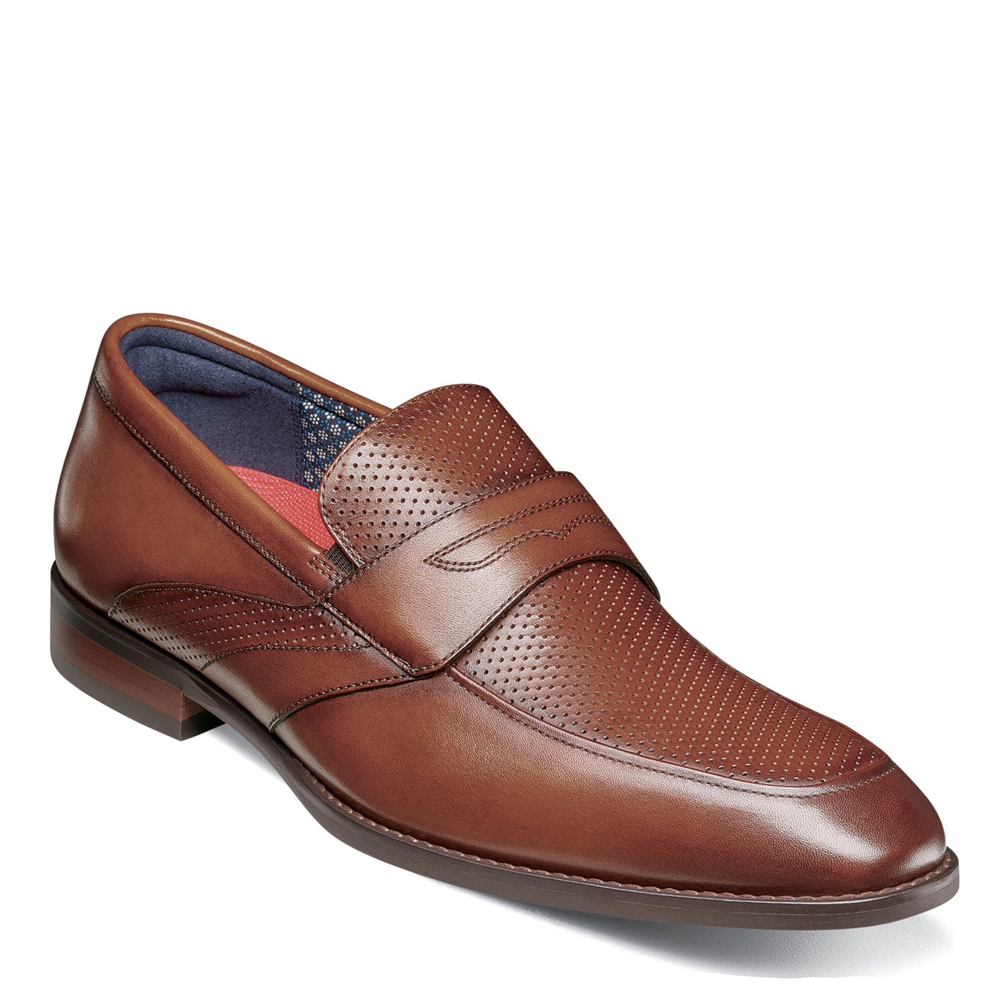 Peltz Shoes  Men's Stacy Adams Karnes Loafer COGNAC 25591-221