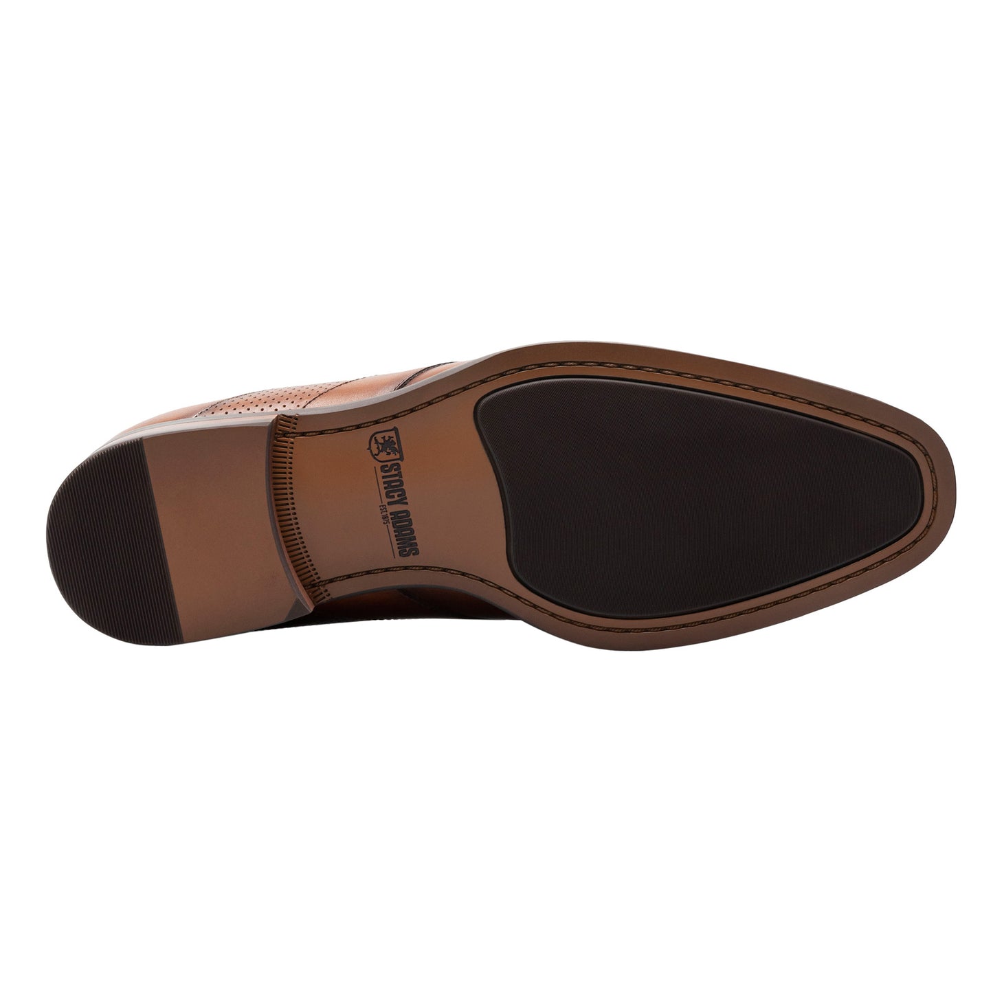 Peltz Shoes  Men's Stacy Adams Karnes Loafer COGNAC 25591-221