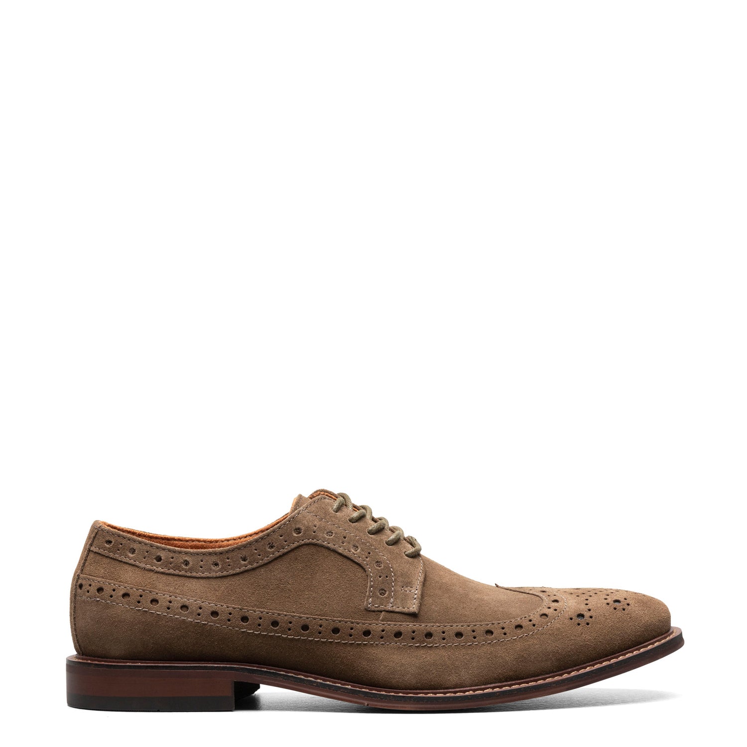 Peltz Shoes  Men's Stacy Adams Marligan Wingtip Oxford Mocha 25616-216